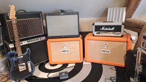 Ampli Guitare dans studio d'enregistrement proche Nevers
